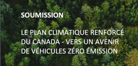 Le plan climatique renforcé du Canada - Vers un avenir de véhicules zéro émission
